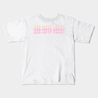 Iced Coffee Addict Kids T-Shirt